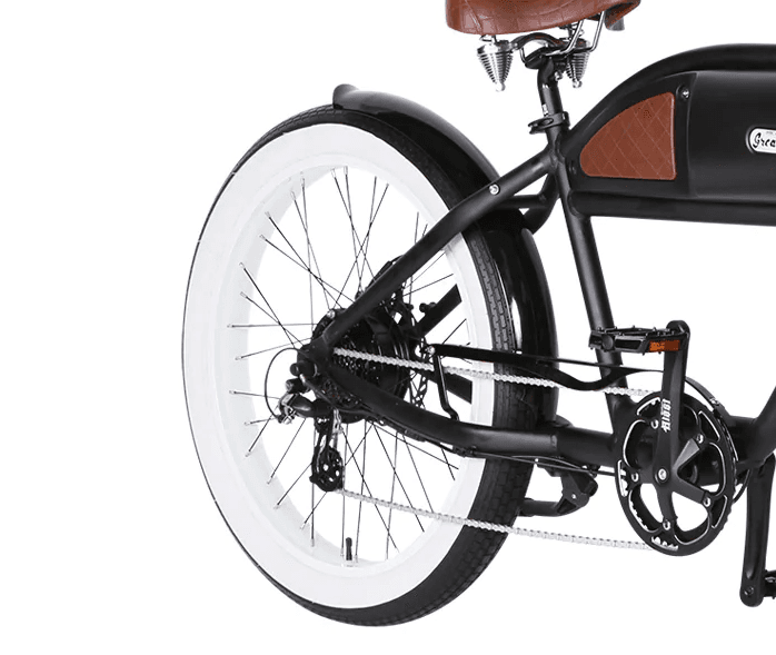 Greaser Rear Fender Short Style Black
