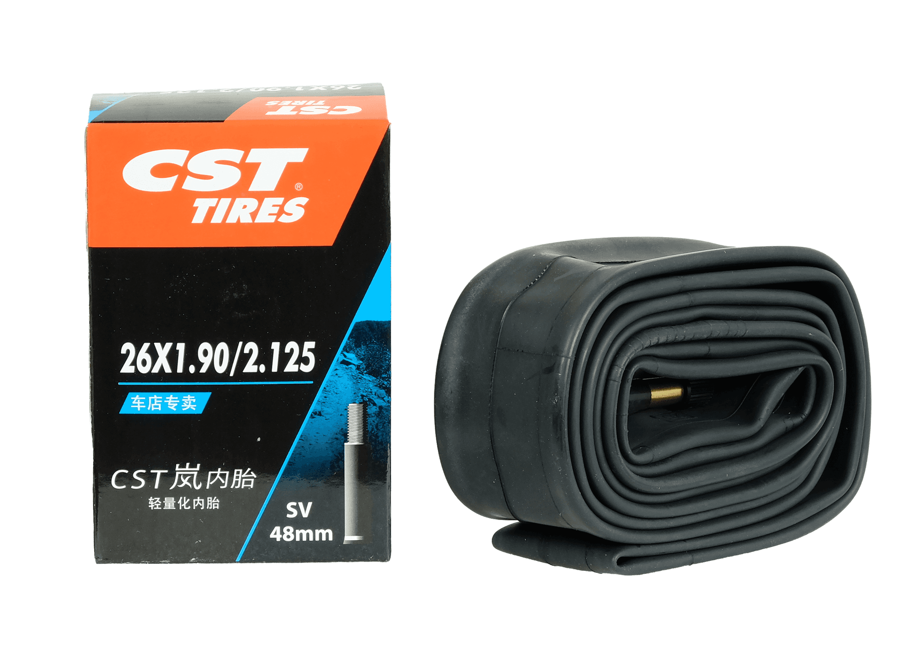 CST Inner Tube — 26" x 1.90–2.125 (48mm Schrader Valve)