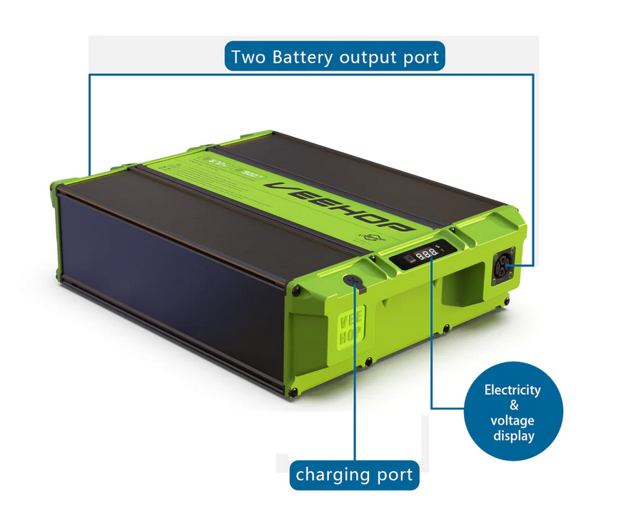 VEEHOP 4WD detachable 60V 40Ah battery pack