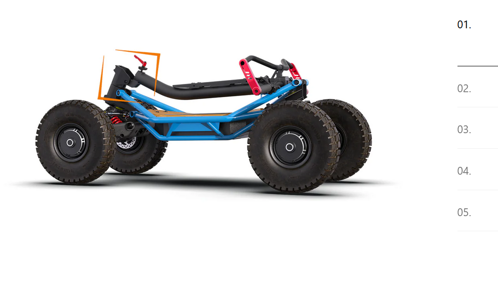 VEEHOP 4WD folded chassis